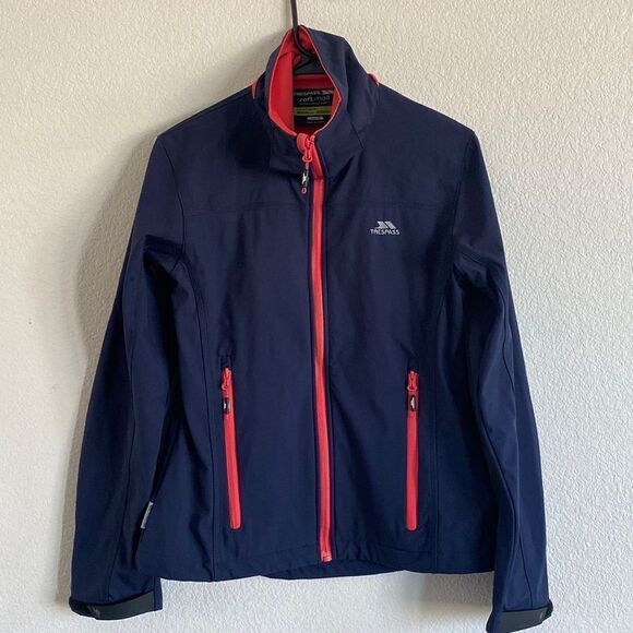 TRESPASS Women’s Navy Soft Shell Jacket Size S - Picture 1 of 7